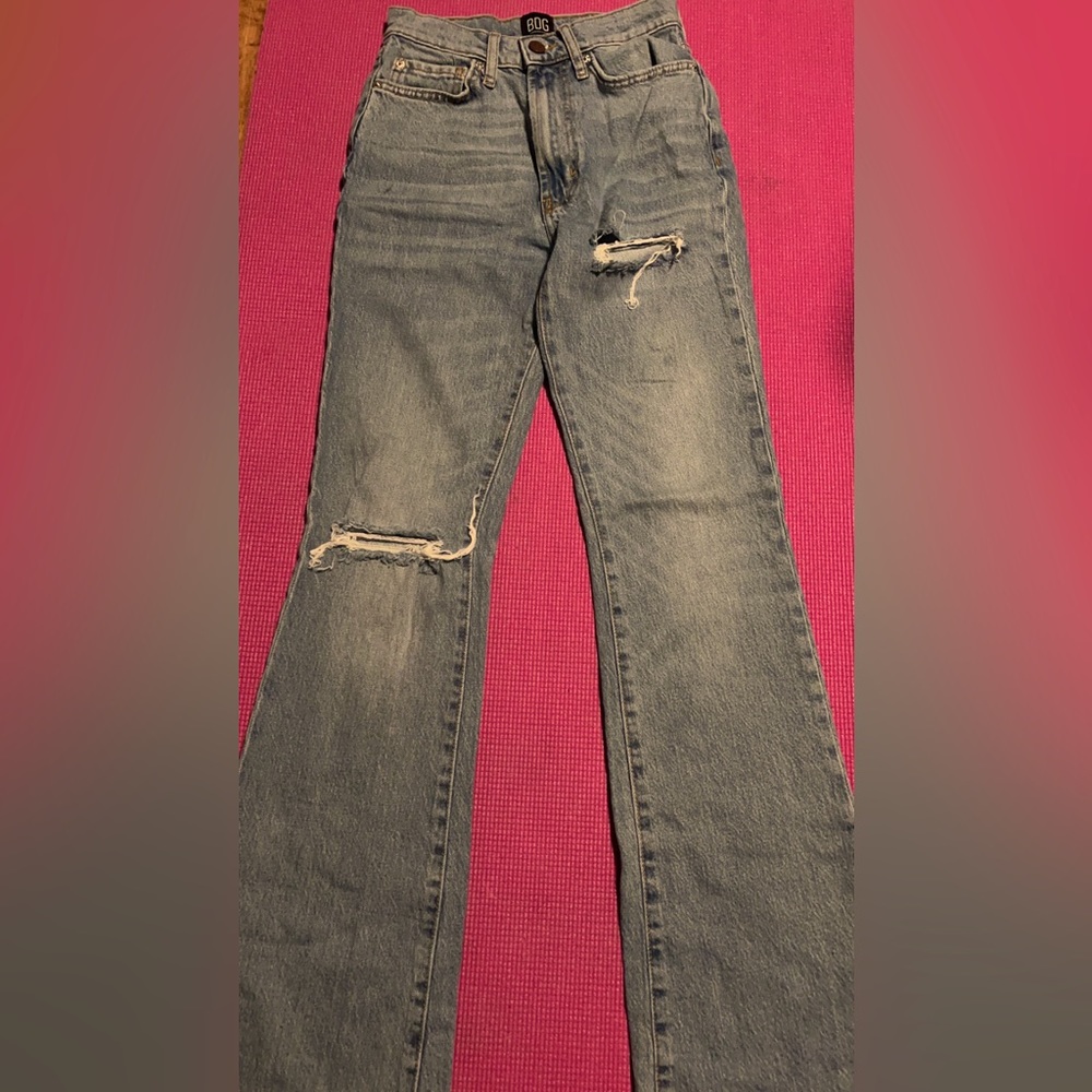 High rise flair jeans